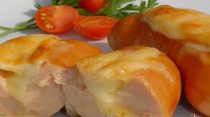 Сардельки с сыром в духовке