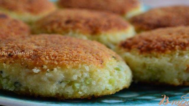 Рыбные котлеты с кус-кусом