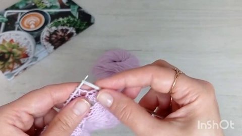 Ажурный узор спицами