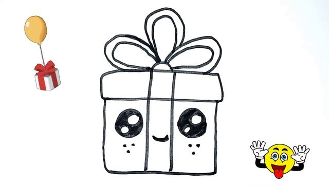 Easy drawing for kids 🌈🌈🌈🎁🎁🎁🎁♥️👀//बच्चों के लिए आसान ड्राइंग//Легкий рисунок для детей смотреть онлайн