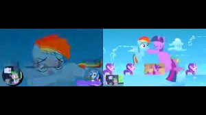 MLP 5 Season Finale - Sparta Extended Remix Сomparison