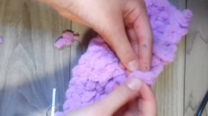 ТУТОРИАЛ ПО МИНИ СУМОЧКЕ ИЗ ПЕТЕЛЬНЫХ НИТОК Alize PUFFY