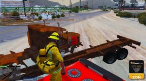 Grand Theft Auto V RP - Работа пожарного. Способ заработка, плюсы\минусы.