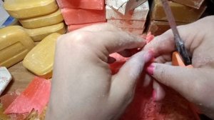 ASMR soap cutting / Vintage soap /  Резка винтажного мыла