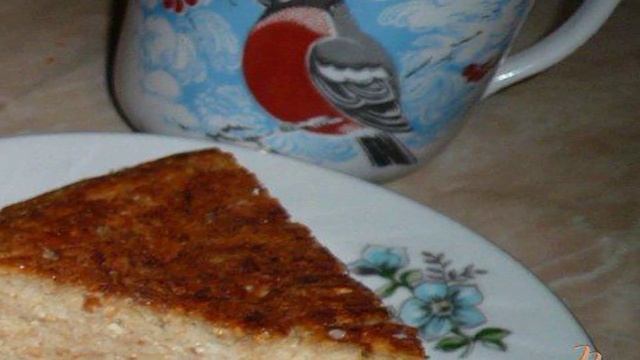 Творожно-яблочная запеканка с овсяными хлопьями