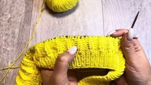 Вяжем спицами юбку. Подробное видео.