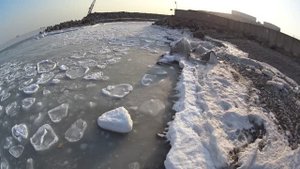 Зимнее море, Льдины, Владивосток, бухта Тихая