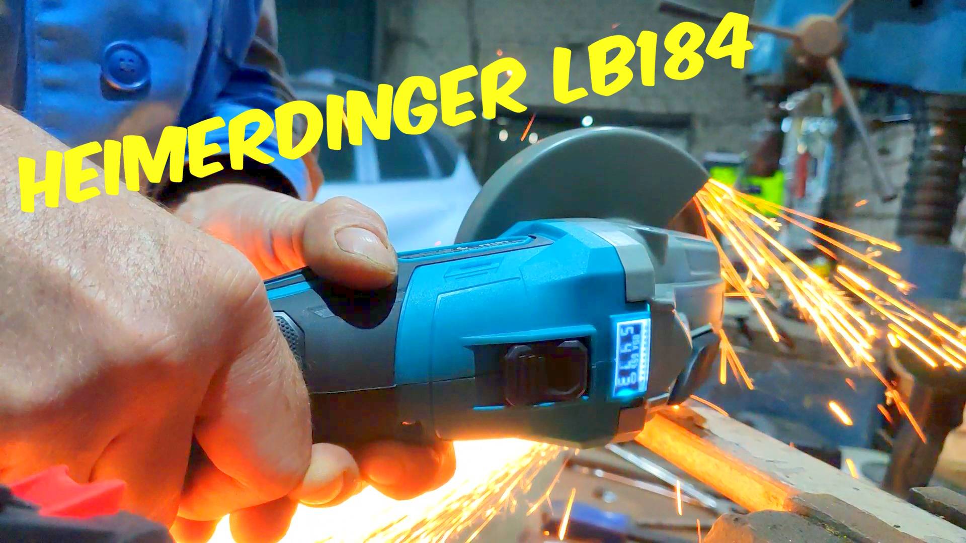 Аккумуляторная "болгарка" УШМ HEIMERDINGER LB184 с дисплеем обзор разборка тест.