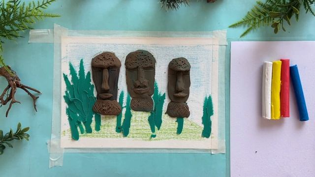 ✅️ЧУДО СВЕТА ДРЕВНЕГО МИРА "ТАИНСТВЕННЫЕ КАМНИ ОСТРОВА ПАСХИ".💎ПЛАСТИЛИНОВАЯ ЖИВОПИСЬ.🎨 смотреть онлайн