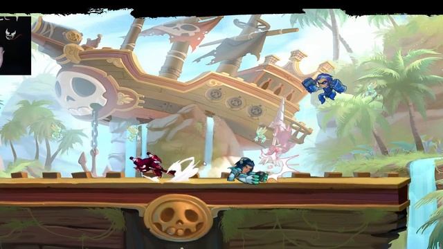 Гоняем с сестрюней рандомами / Brawlhalla coop random brawl