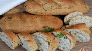 Мини багеты с зеленью