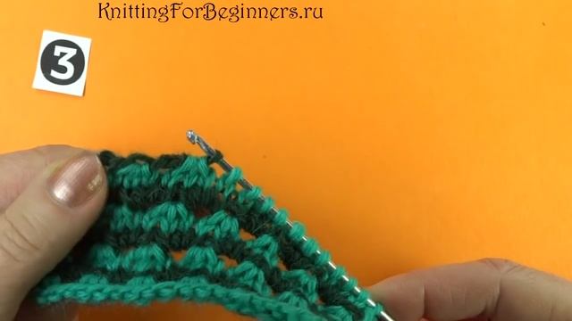 Гибридные узоры вязания   урок 8