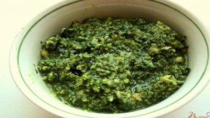 Картофельный салат с соусом песто