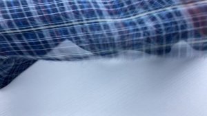 Шифон  синего цвета  клеткой 24289