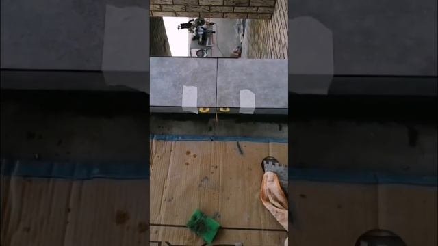 облицовка парапета завершающий этап#ремонтвзагородномдоме#плиточныеработы