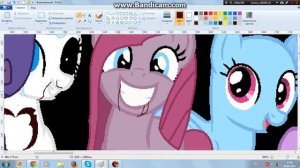 Paint рисую флати из сорая мова ... рарити, пинкамину , радугу и эпл джек 3 часть