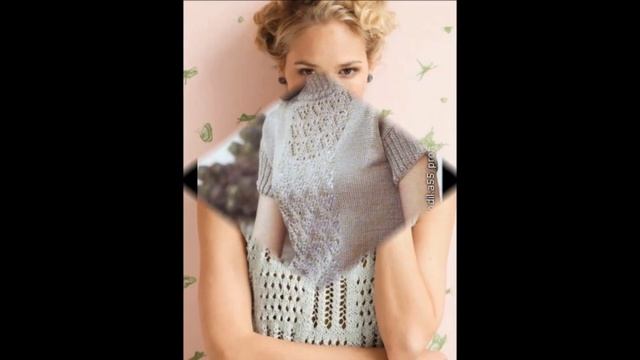Вязаные Топы Спицами - фото 2019 / Knitted Tops with Spokes Photo / Knit Tops Foto Spokes