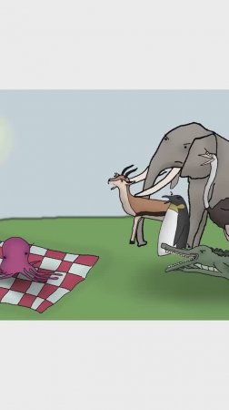 А вы знали какой скелет у слона и осьминога?