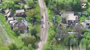 Константиновское направление, эпичные кадры объективного контроля захода наших в Новооленевку