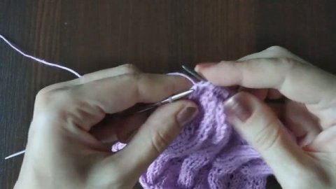 Ажурный узор спицами