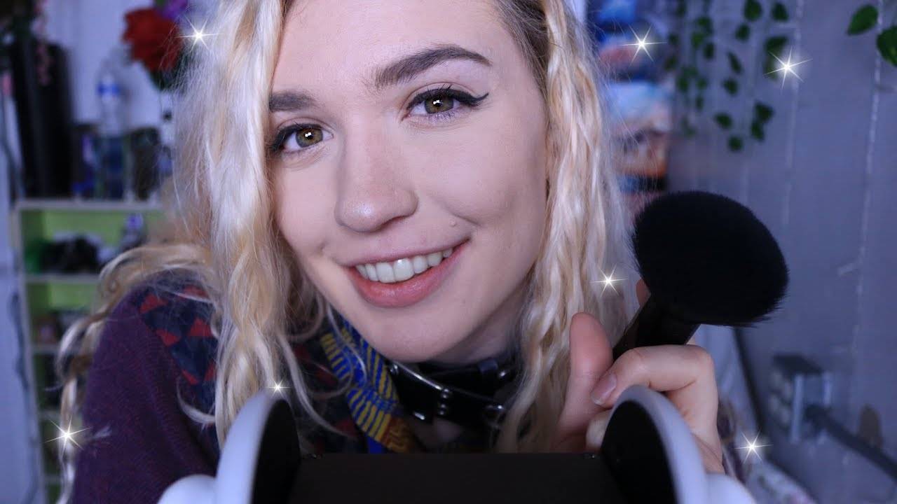 RoseASMR ♡ расчесывание, успокаивающий шепот перед сном, прикладывание банок к ушам ♡