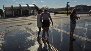 Girls, summer, fountain and fun wet games-1! / Девушки, лето, фонтан и веселые мокрые игры-1!