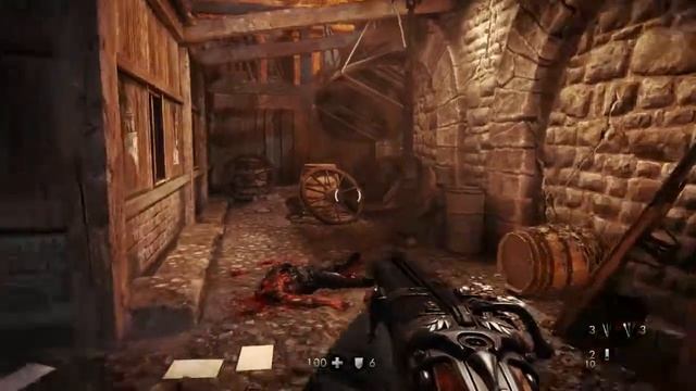 Прохождение Wolfenstein the old blood PS4 Глава 6 Руины part2