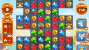 Сокровища Пиратов 752 уровень - Pirate Treasures Level 752