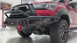 Бампер силовой передний BMS ALFA для Тойота Хайлюкс 2020-2024