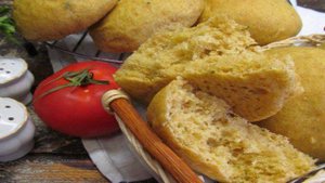 Постные булочки с тыквой и розмарином