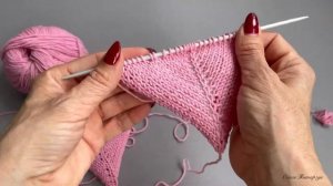 ОБЗОР прибавок реглан сверху для начинающих. Уроки вязания для новичков.