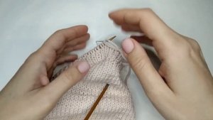 Закрытие резинки 1 на 1 иглой