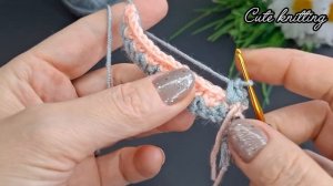 Узор крючком #веселыепетельки #вязаниекрючком #Анявяжет