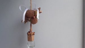 _DIY_Декорирую ароматизатор для машины._Простой декор природными материалами.