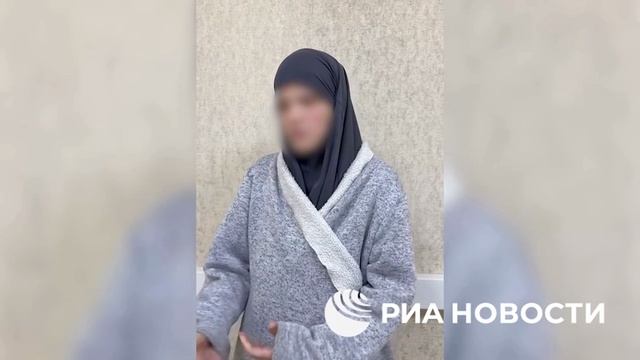 Дагестанка планировала терракт на 9 мая- кадры ФСБ России