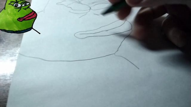 как нарисовать лягушку пепе