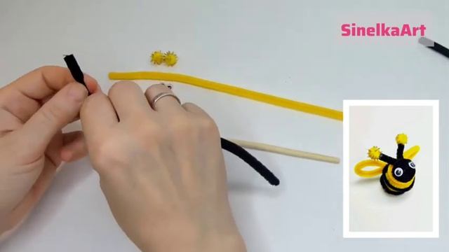 Поделка детская пчела  /  DIY / Tutorial / Синельная проволока мастер класс