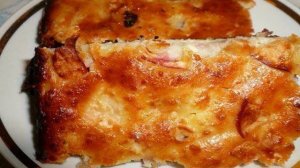 Творожная запеканка с яблоками