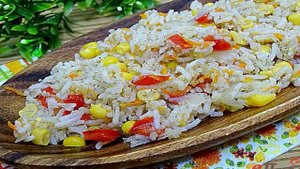 Рис с кукурузой и перцем