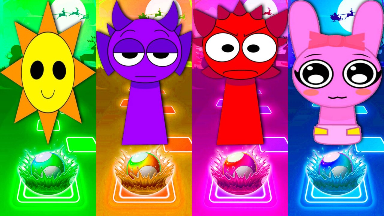 СПРУНКИ Sprunki в Тайлес Хоп Tiles Hop