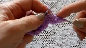 Узор спицами.