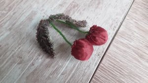 ВИШНИ_DIY_Текстильные интерьерные фрукты или игрушки на ёлку.