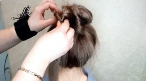 Высокий пучок / Прическа 2024 года / Учебник по прическам