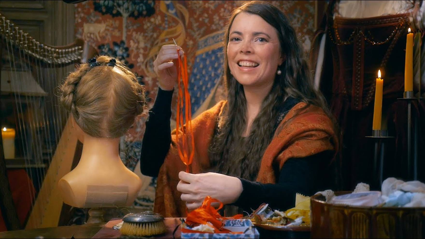 [Moonlight Cottage ASMR] Hair Styling (Renaissance / Tudor inspired) | Cozy Basics