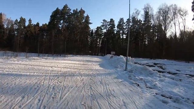 29.03.2021 Одинцовский парк (лыжный спорт) лучшие спуски в HD качестве (весна).