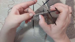 Варежки-трансформеры для солдата. Часть 3. прибавки на левый палец.