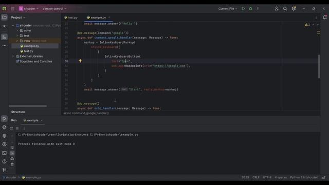 Простой Web App TELEGRAM БОТ на Python AIOgram за 5 минут | Отобразить сайт смотреть онлайн