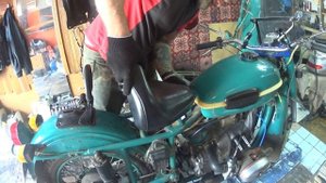 Мотоцикл Урал. Удобное сиденье.