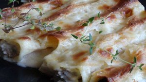 Канелони с фаршем трески