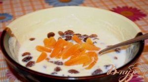 Творожная запеканка с сухофруктами Воздушные облака